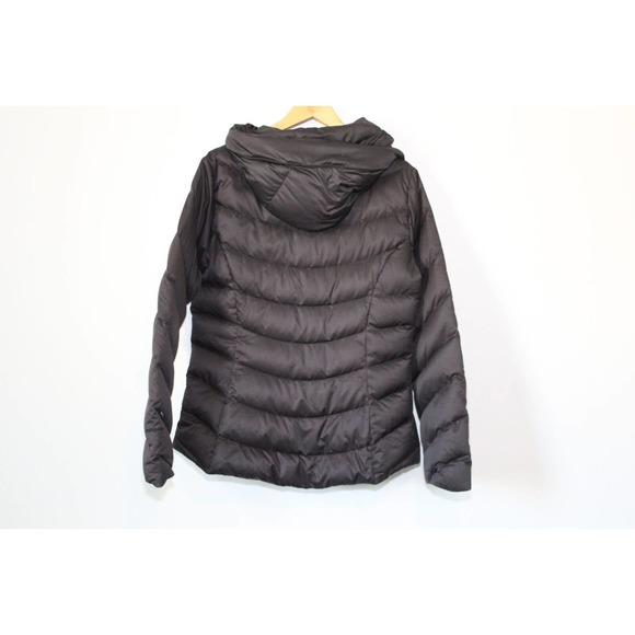 Patagonia Downtown Jacket Hooded Puffer Black Down Coat Womens Size Large H14287 - Picture 7 of 15